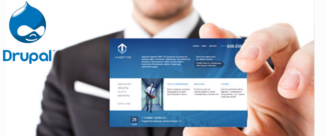 Business card website development Drupal
